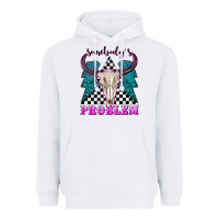 White somebodys problem Heavyweight Hoodie - texasbilliewilder