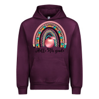 Mauve Wine hello 5th grade Urban Hoodie - JahusDesignShop