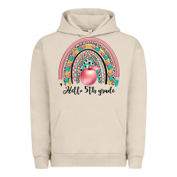 Pigment French Oak hello 5th grade Urban Hoodie - JahusDesignShop