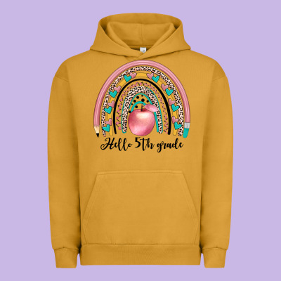 Hello 5th Grade Urban Hoodie Designed By Jahusdesignshop