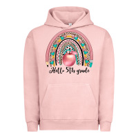 Pigment Salmon hello 5th grade Urban Hoodie - JahusDesignShop