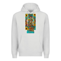 Dove Grey i hate everyone but coffee helps western skeleton coffee sunflowers 12 Premium Hoodie - Artiststas