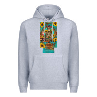 Heather Grey i hate everyone but coffee helps western skeleton coffee sunflowers 12 Premium Hoodie - Artiststas