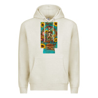 Oatmeal Heather i hate everyone but coffee helps western skeleton coffee sunflowers 12 Premium Hoodie - Artiststas
