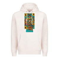 Pale Pink i hate everyone but coffee helps western skeleton coffee sunflowers 12 Premium Hoodie - Artiststas