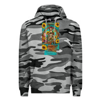 Slate Camo i hate everyone but coffee helps western skeleton coffee sunflowers 12 Premium Hoodie - Artiststas
