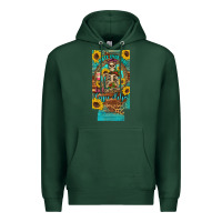 Sports Green i hate everyone but coffee helps western skeleton coffee sunflowers 12 Premium Hoodie - Artiststas