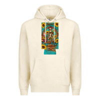 Tofu i hate everyone but coffee helps western skeleton coffee sunflowers 12 Premium Hoodie - Artiststas