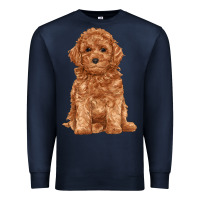 Navy toy poodle Premium Sweatshirt - RanaPortraitStore