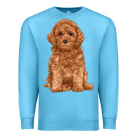 Ocean Blue toy poodle Premium Sweatshirt - RanaPortraitStore