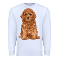 White toy poodle Premium Sweatshirt - RanaPortraitStore
