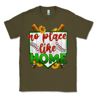 Army Green no place like home baseball Classic Tee - BundleAndBundleShop