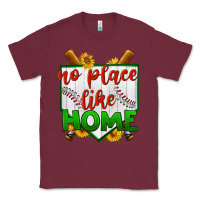 Burgundy no place like home baseball Classic Tee - BundleAndBundleShop
