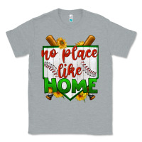 Heather Grey no place like home baseball Classic Tee - BundleAndBundleShop