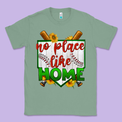 No Place Like Home Baseball Classic Tee Designed By Bundleandbundleshop