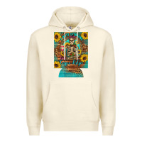 Sandshell i hate everyone but coffee helps western skeleton coffee sunflowers 12 Premium Hoodie - Artiststas