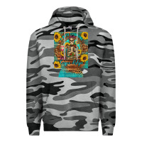 Slate Camo i hate everyone but coffee helps western skeleton coffee sunflowers 12 Premium Hoodie - Artiststas
