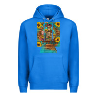True Royal i hate everyone but coffee helps western skeleton coffee sunflowers 12 Premium Hoodie - Artiststas