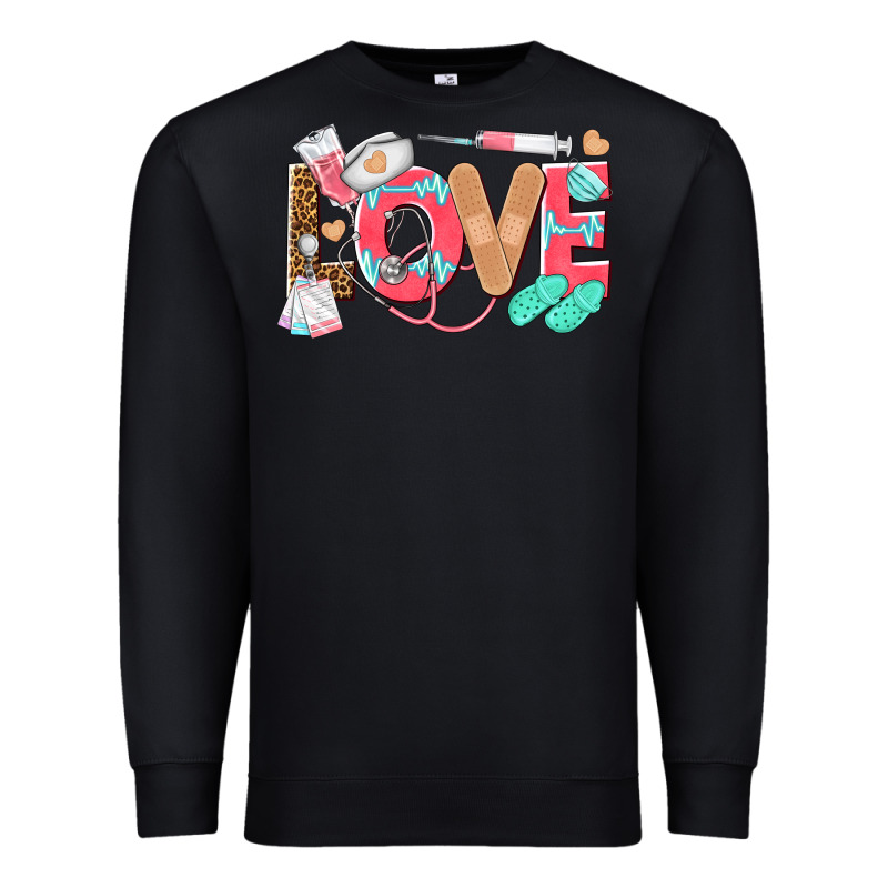 Nurse Love Premium Sweatshirt by texasbilliewilder | Teevron