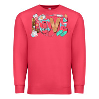 Cardinal nurse love Premium Sweatshirt - texasbilliewilder