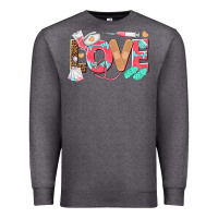 Charcoal Heather nurse love Premium Sweatshirt - texasbilliewilder
