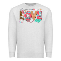 Oatmeal Heather nurse love Premium Sweatshirt - texasbilliewilder