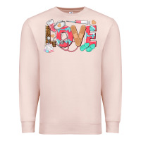 Pale Pink nurse love Premium Sweatshirt - texasbilliewilder