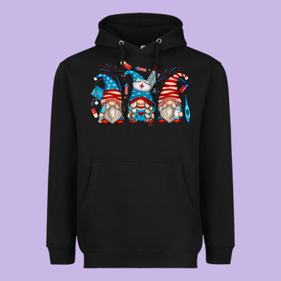 Heavyweight Hoodie american nurse gnomes