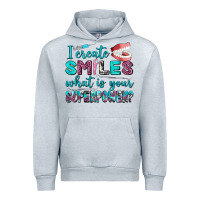 Heather Grey i create smile what is your superpower Urban Hoodie - AdoDesignShop