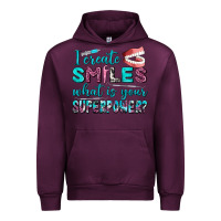 Mauve Wine i create smile what is your superpower Urban Hoodie - AdoDesignShop