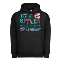 Pigment Black i create smile what is your superpower Urban Hoodie - AdoDesignShop