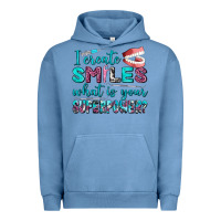 Pigment Pebble Blue i create smile what is your superpower Urban Hoodie - AdoDesignShop