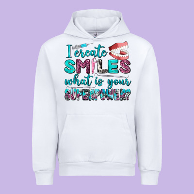 I Create Smile What Is Your Superpower Urban Hoodie Designed By Adodesignshop