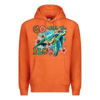 Carrot go with the flow floral turtle Premium Hoodie - Jasminsmagicworld