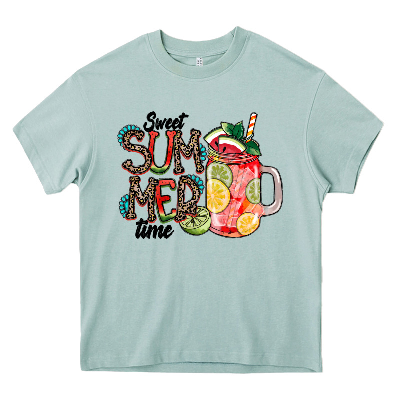 Sweet Summer Time Heavy Core Tee by CowhideDigitalArt | Teevron