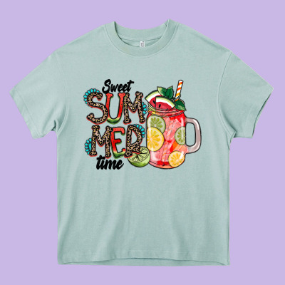 Sweet Summer Time Heavy Core Tee Designed By Cowhidedigitalart