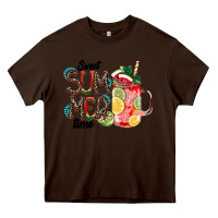 Chocolate Brown Sweet Summer Time Heavy Core Tee - CowhideDigitalArt