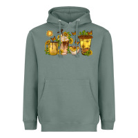 Sage sunflower coffee cups Heavyweight Hoodie - texasbilliewilder