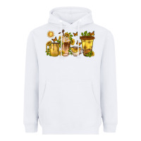 White sunflower coffee cups Heavyweight Hoodie - texasbilliewilder