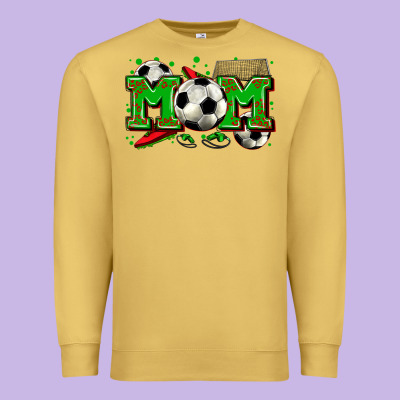 Mom Soccer Premium Sweatshirt Designed By Zillion Design Studio