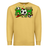 Antique Gold mom soccer Premium Sweatshirt - Zillion Design Studio