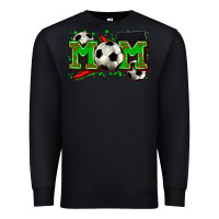 Black mom soccer Premium Sweatshirt - Zillion Design Studio