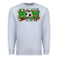 Heather Grey mom soccer Premium Sweatshirt - Zillion Design Studio