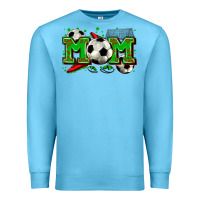 Ocean Blue mom soccer Premium Sweatshirt - Zillion Design Studio