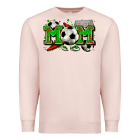 Pale Pink mom soccer Premium Sweatshirt - Zillion Design Studio