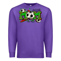 Purple mom soccer Premium Sweatshirt - Zillion Design Studio