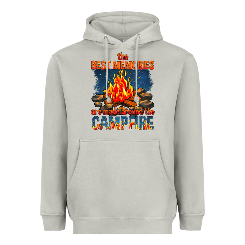 The Best Memories Are Made Around The Campfire Heavyweight Hoodie by texasbilliewilder | Teevron
