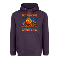 Plum the best memories are made around the campfire Heavyweight Hoodie - texasbilliewilder