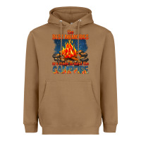 Toasted Coconut the best memories are made around the campfire Heavyweight Hoodie - texasbilliewilder