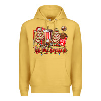 Antique Gold tis the season christmas tree  cake baseball Premium Hoodie - AdoDesignShop